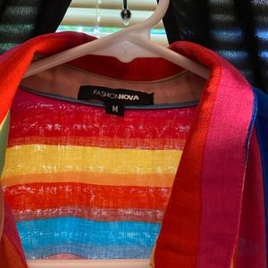 Fashion Nova Multi-colored dress